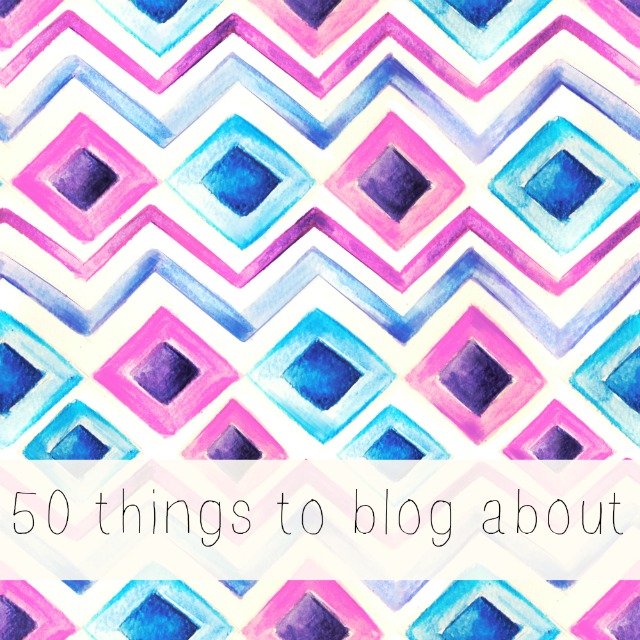 Things To Blog About