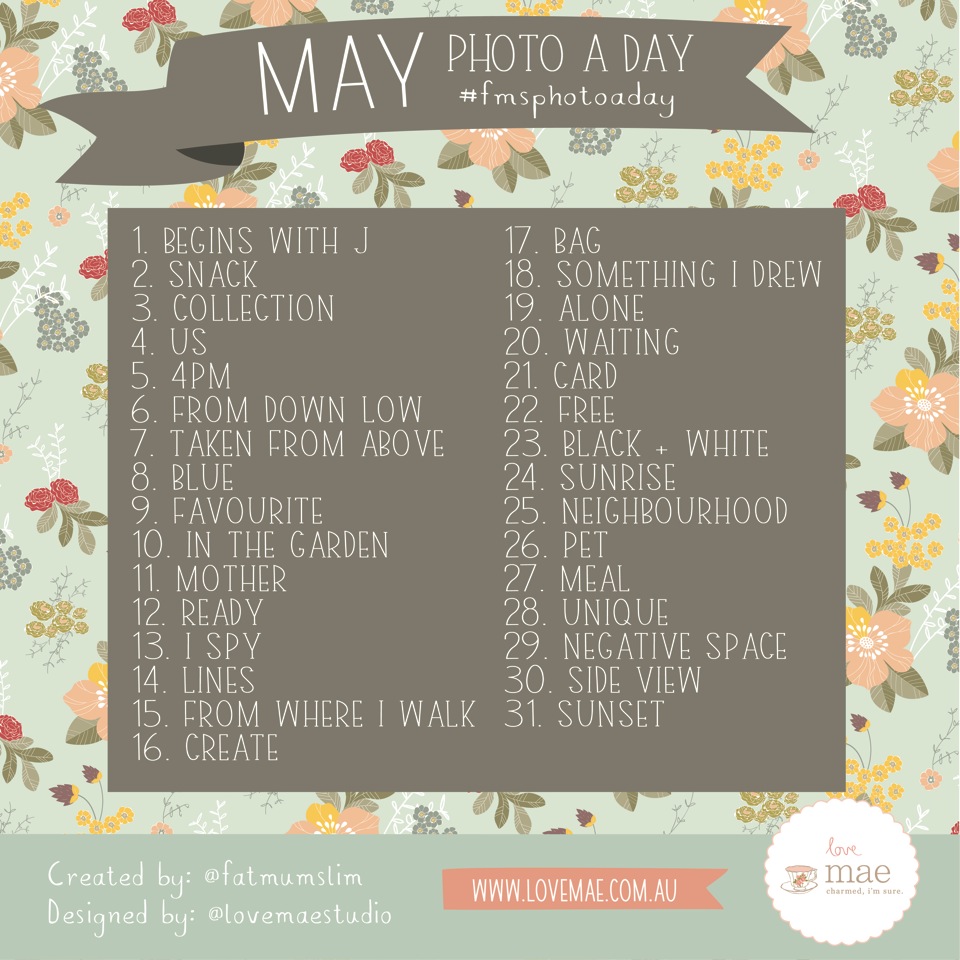 May Photo A Day list 2014