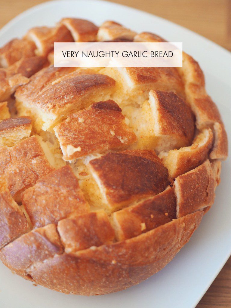 Very naughty garlic bread