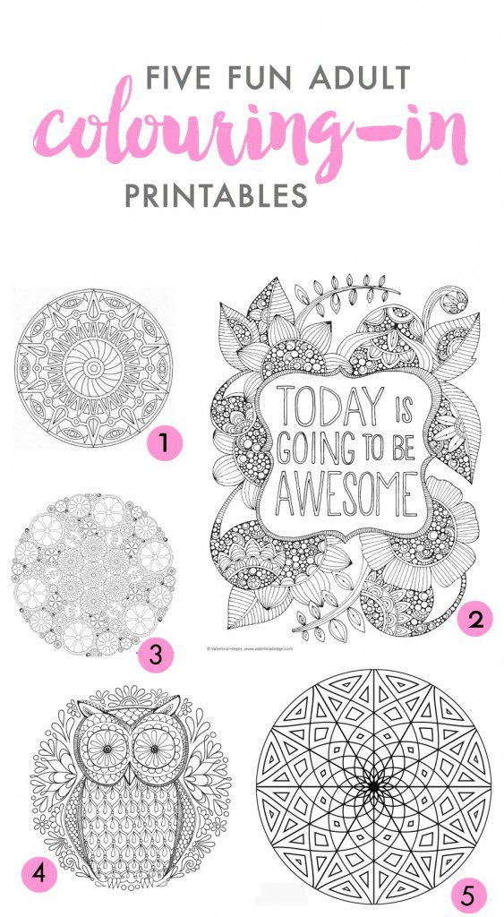 Five of the best: Adult colouring-in printables