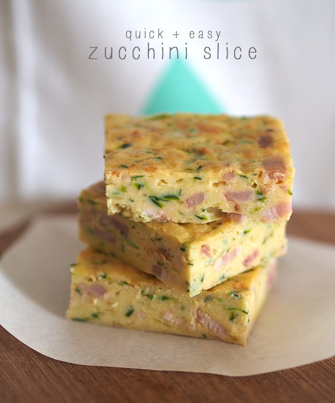 Easy Zucchini Slice, A Family Favourite