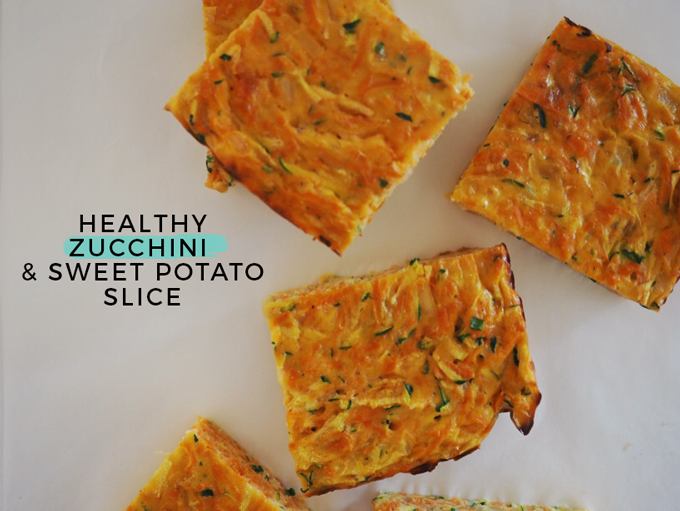 Healthy Zucchini & Sweet Potato Slice