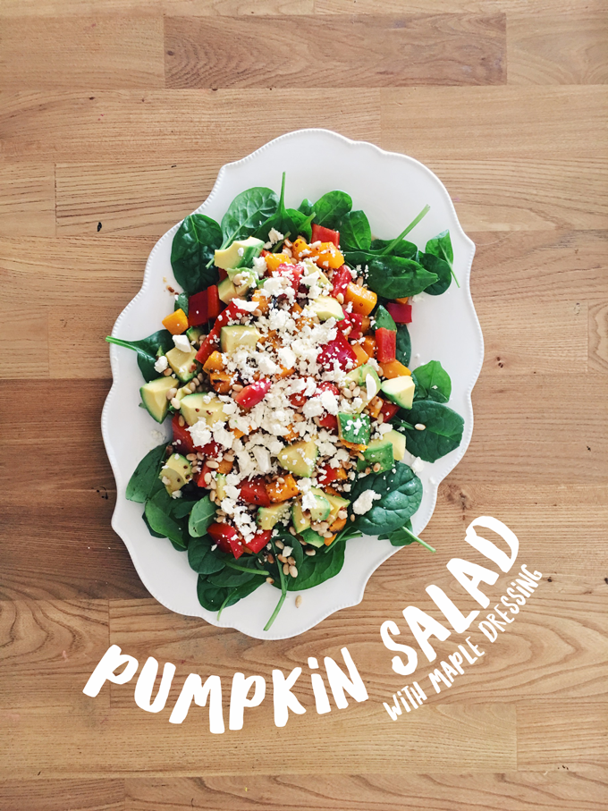 Pumpkin Salad with Maple Dressing