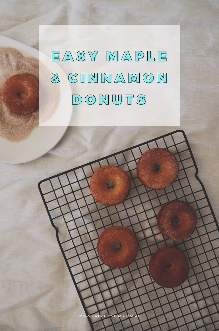 I’ve never met a donut I didn’t like, and these are no exception. Make them, bake them, and have them on the table in less than 30 minutes. Brush them with a little maple butter, and dip them in cinnamon sugar, and you’ve got yourself the best donut EVER. Pin for later!