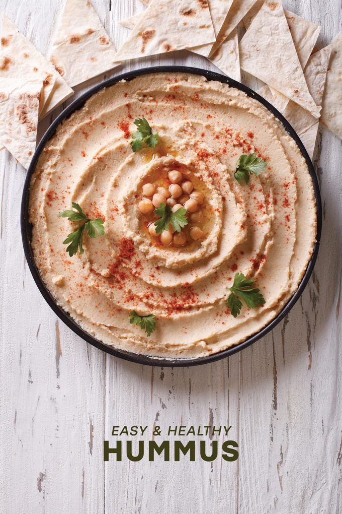 This recipe is so delicious, and healthy too. You can whip it up in now time, and serve it with whatever tickles your fancy. Get this easy and healthy hummus recipe, which features in the Eat To Beat Cholesterol book right here!