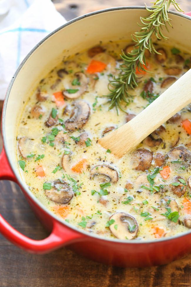 Creamy Chicken & Mushroom Soup