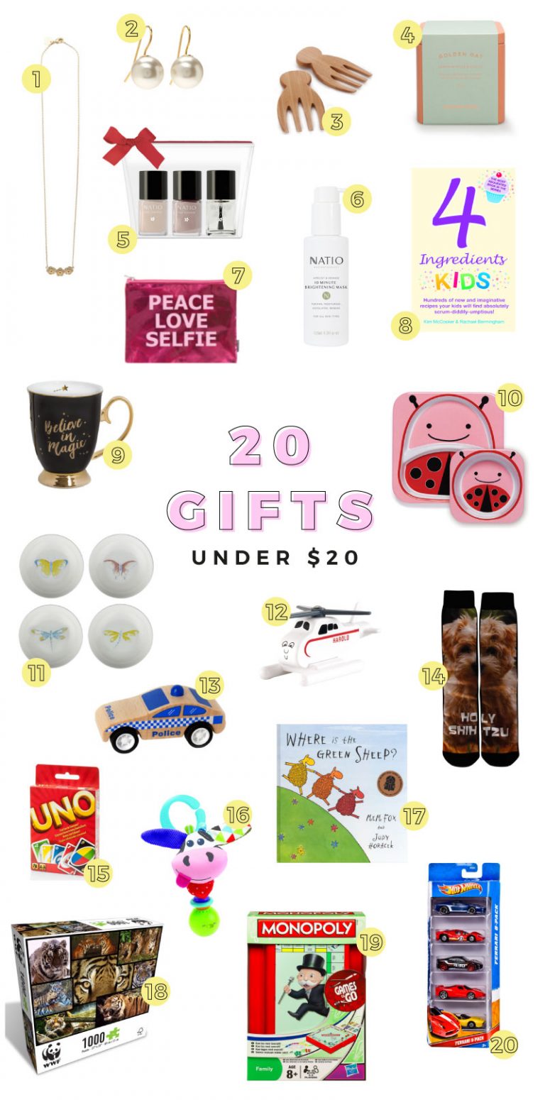 20 GIFTS FOR LESS THAN $20 - Fat Mum Slim