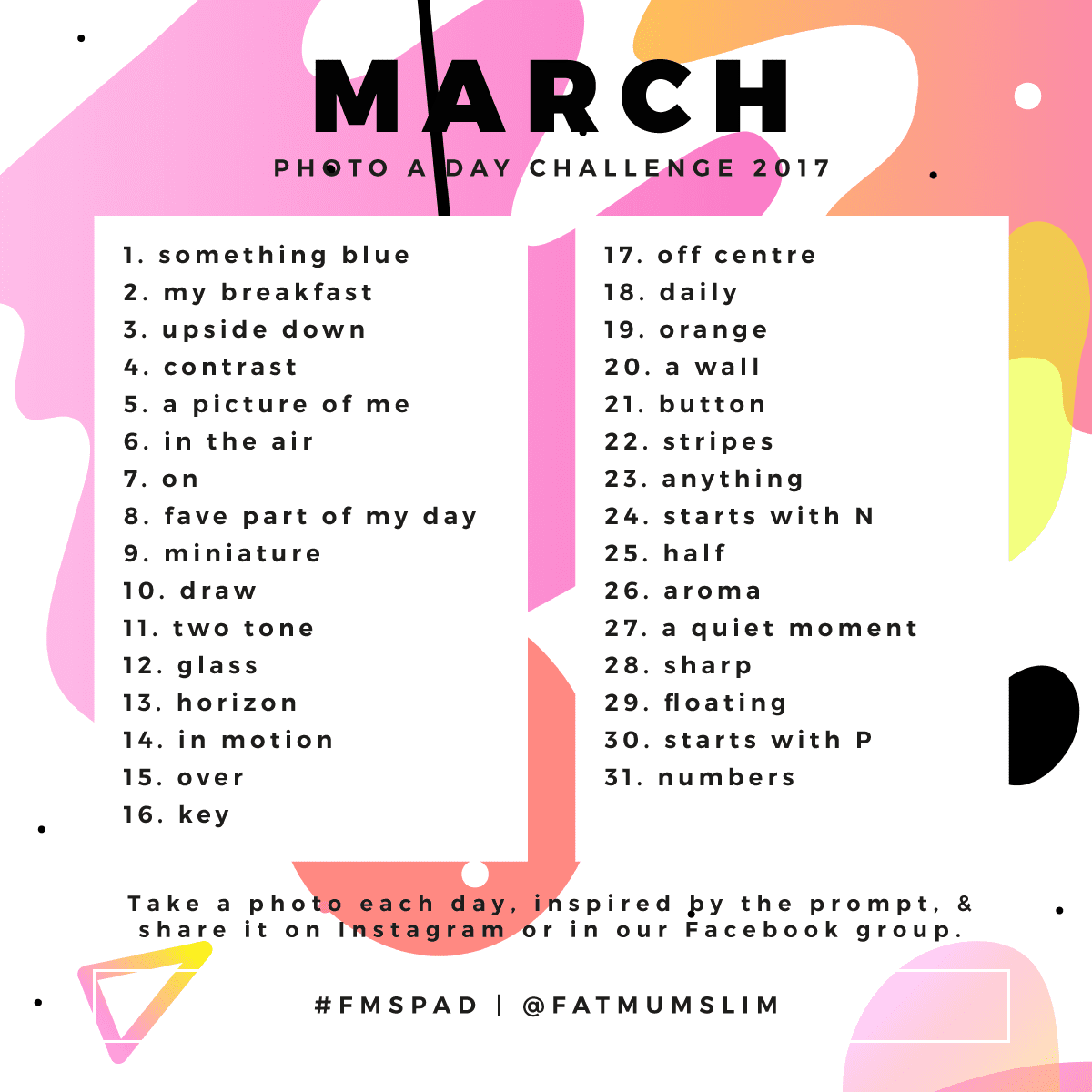March Photo A Day Challenge 2017