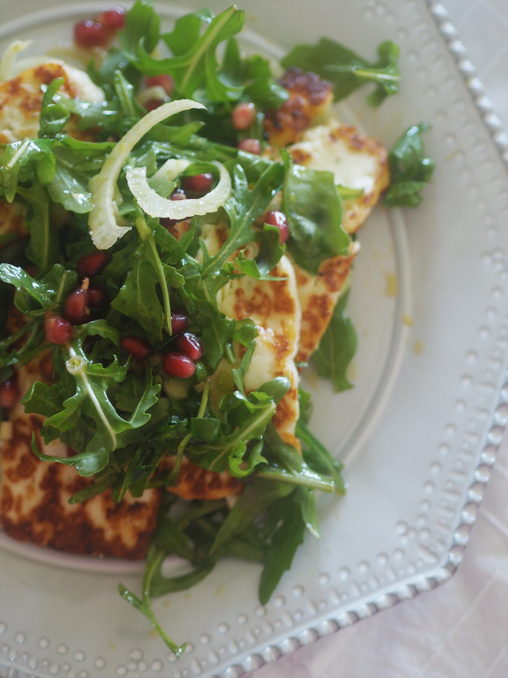 The Best Salad In The World : Haloumi and Pomegranate Salad