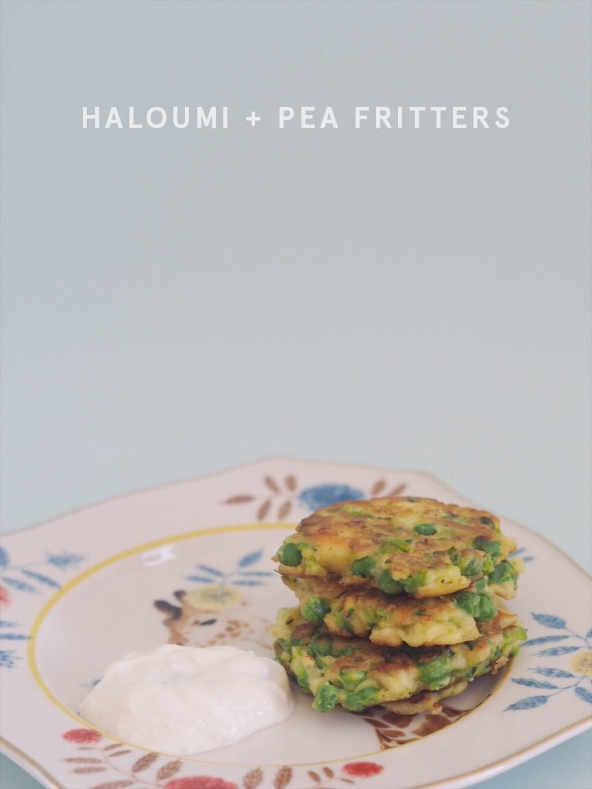 Haloumi & Pea Fritters Recipe