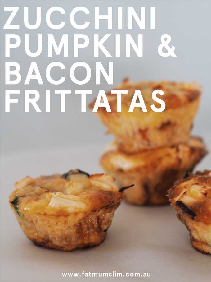 Zucchini, Pumpkin & Bacon Frittatas Recipe