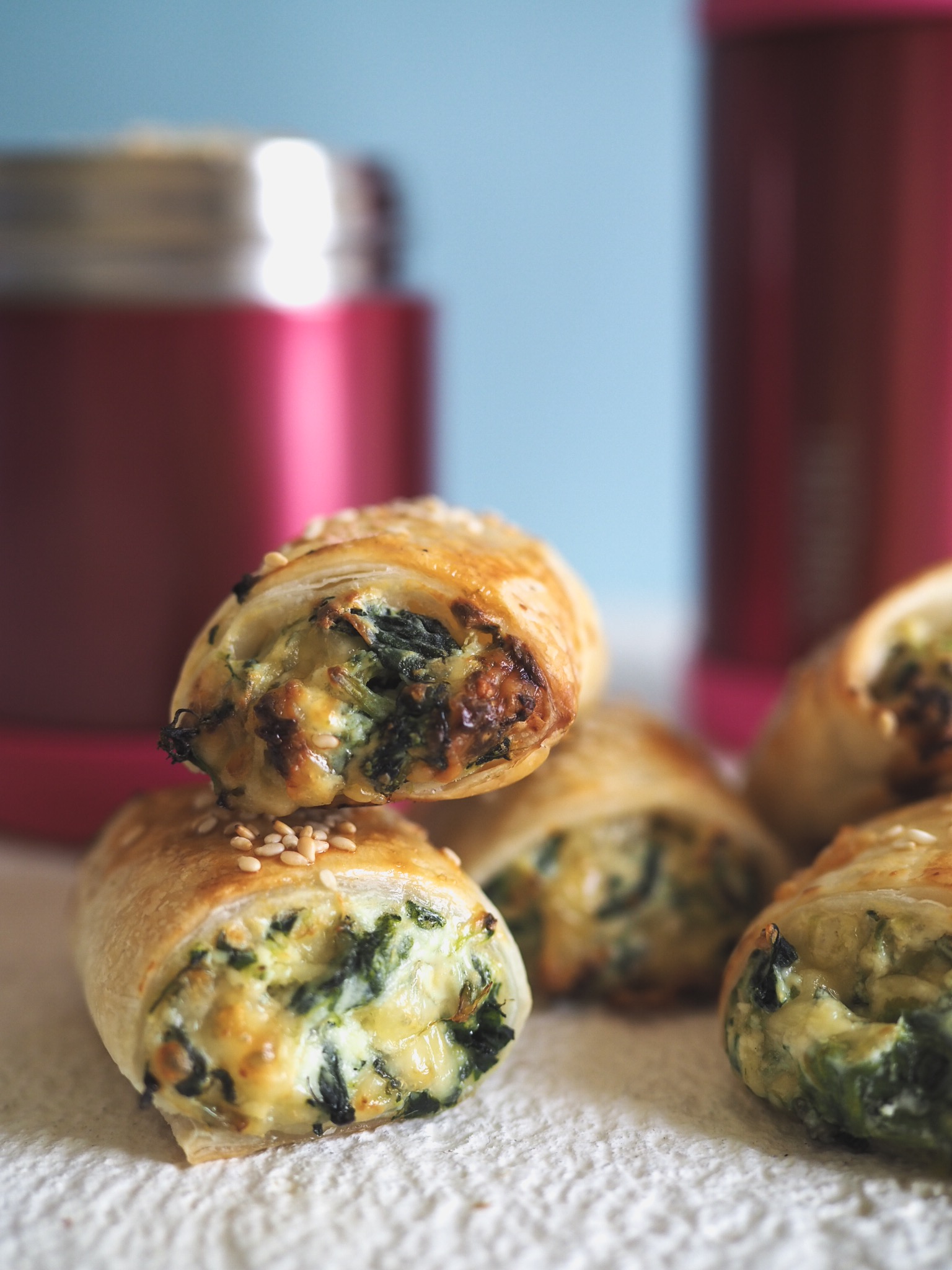 Spinach and ricotta rolls 