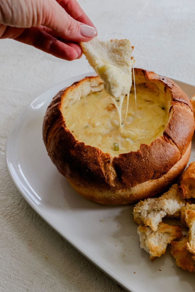 Bacon and Cheese Cob Loaf Dip Recipe