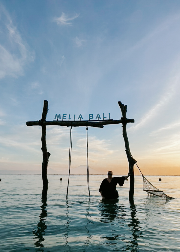 Melia Bali beach swing