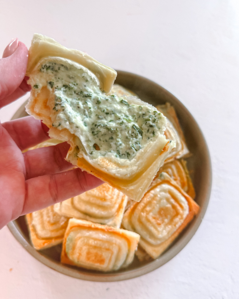 The filling! Spinach and Ricotta Mini Jaffles