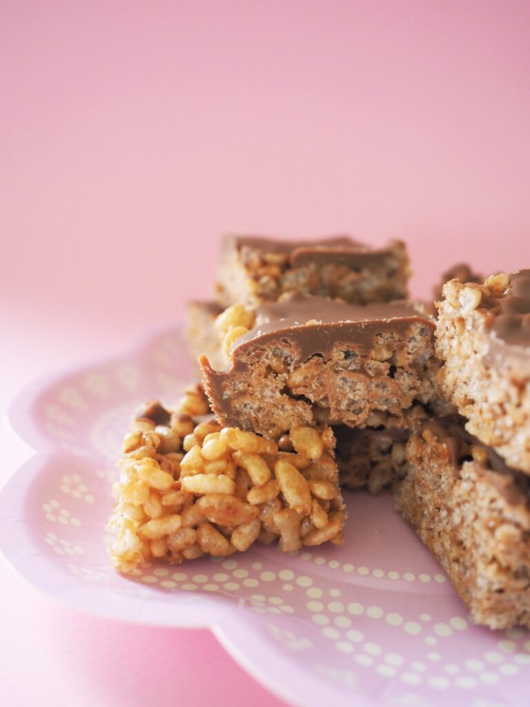 A plate of Mars Bar Slice