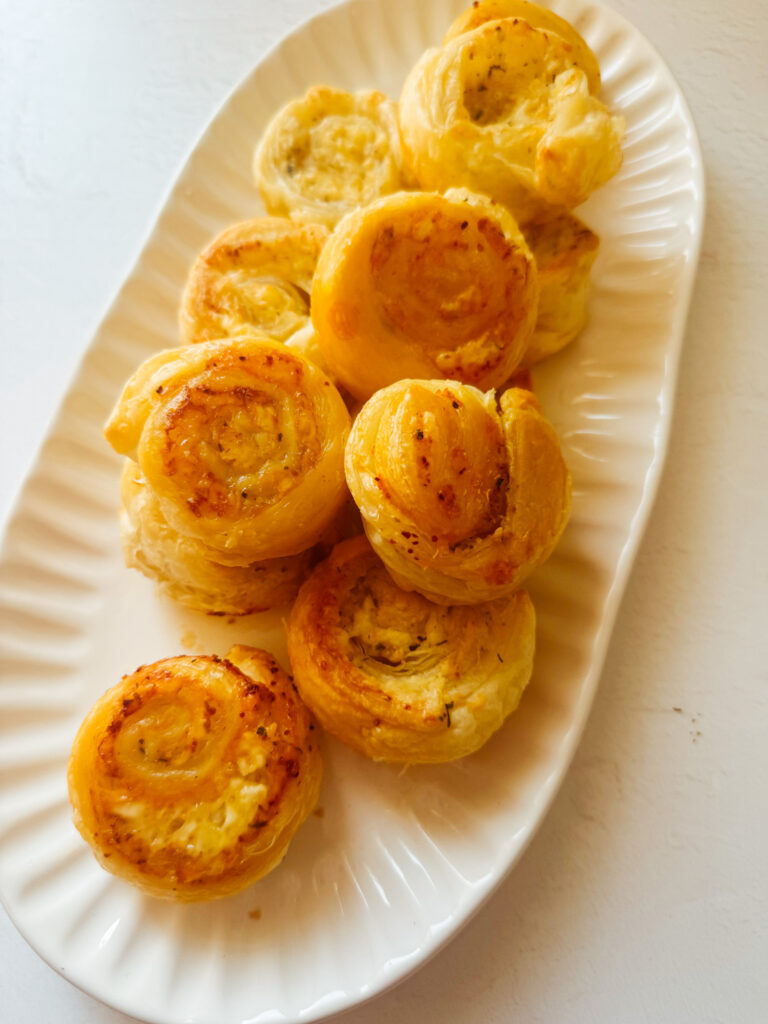 cheese and garlic scrolls